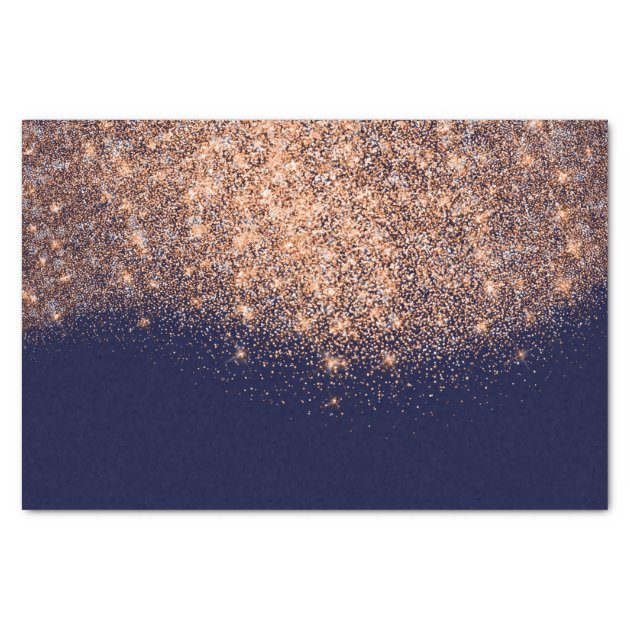 Rose Gold Copper Metallic Glitter Blue Navy Maroon Tissue Paper | Zazzle